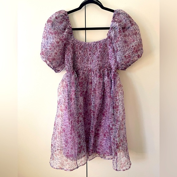 Sweet Stolen Moments Floral Babydoll Dress in Heirloom Lilac - Picture 4 of 10